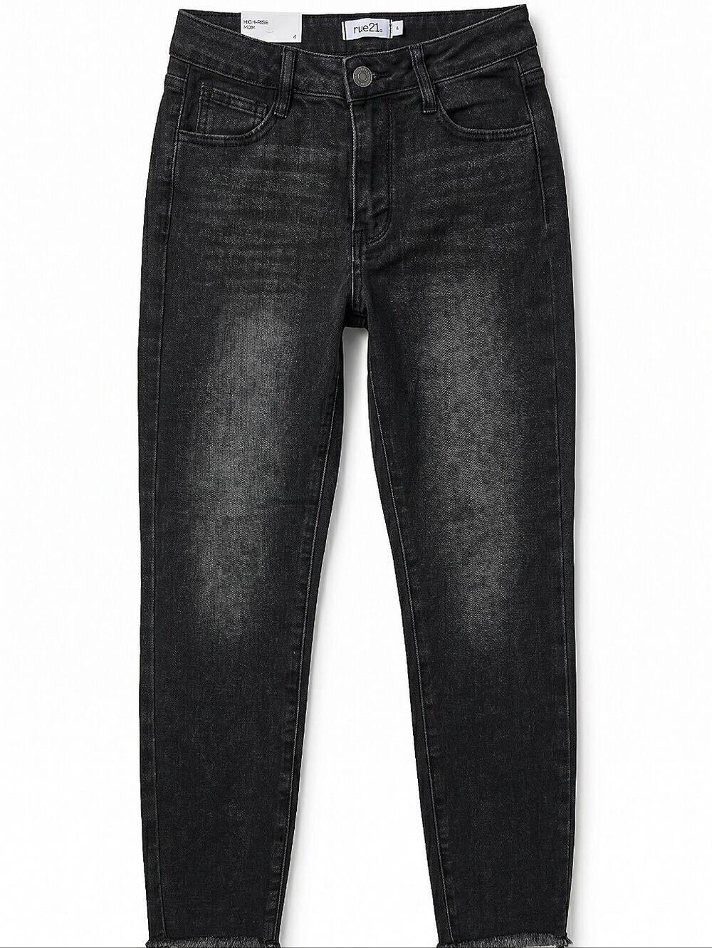 NWT! Rue21 Black Washed High Rise Mom Jeans